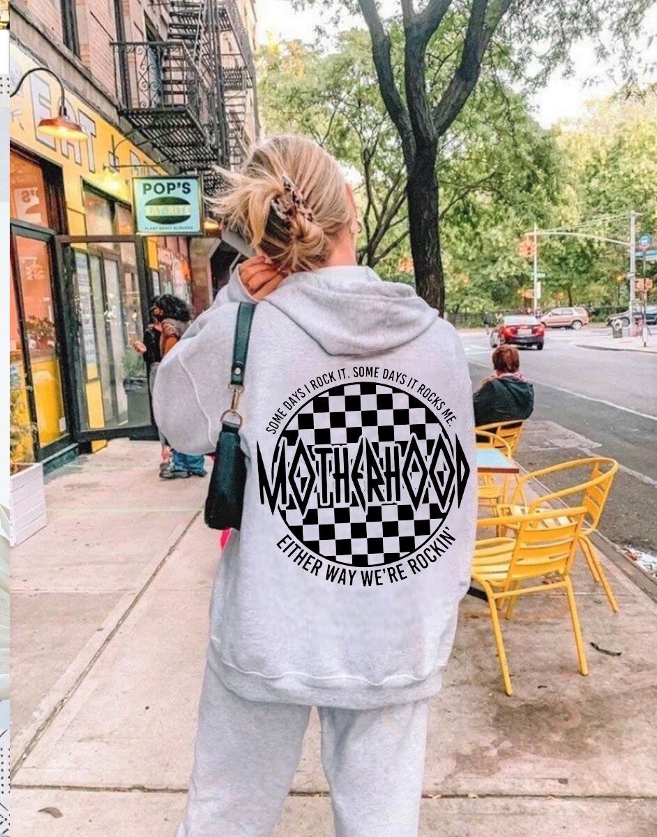 Rockin Motherhood Womens crewneck hoodies