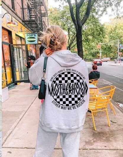 Rockin Motherhood Womens crewneck hoodies