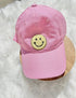 Baby girl Smiley patch Baseball Cap Hats / sun hat / baby clothes / retro / toddler hat | kids | retro | infant | baby shower gift |