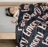 Custom Personalized Baby Name minky Blanket