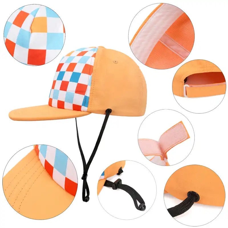 Baby & toddler Flat Bill Baseball cap Hat Spring Kids summer | Children Cap | Beach | Travel | Kids Hats | Cap | boys | girls | checkered