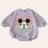 Retro Mickey baby Oversized Sweatshirt Romper / baby clothes / baby girl boy / newborn / crewneck / gift / bubble onesie / shower / Disney