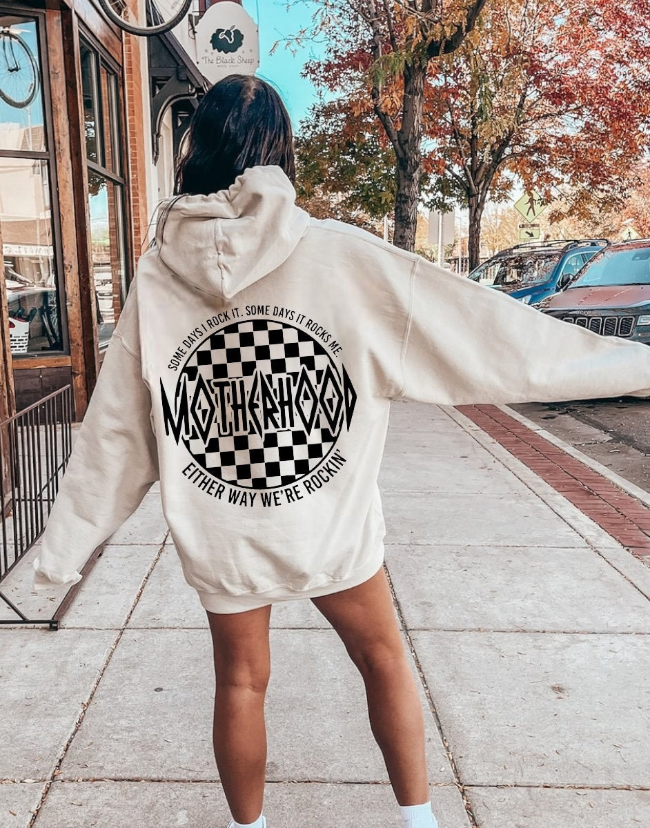 Rockin Motherhood Womens crewneck hoodies