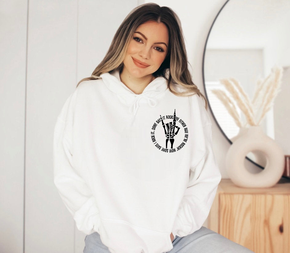 Rockin Motherhood Womens crewneck hoodies