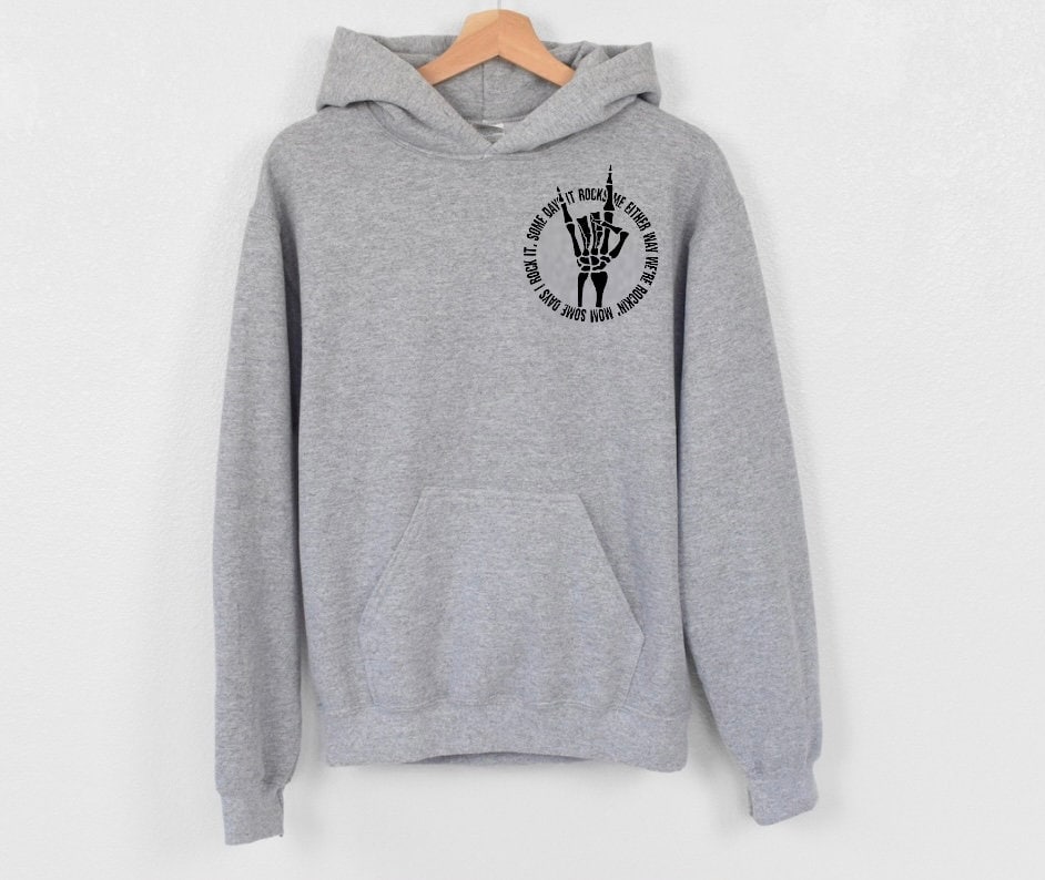 Rockin Motherhood Womens crewneck hoodies