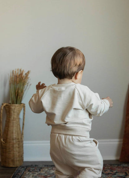 French Terry toddler Baby girl Outfit set sweatshirt & pants / baby clothes newborn / baby girl boy / baby shower baby gift