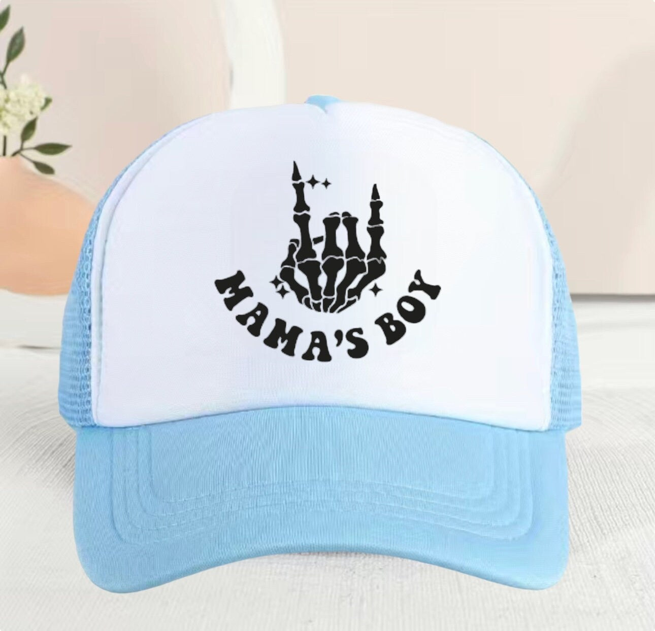 Baby & toddler Mamas Boy Trucker Baseball cap Hat Summer Spring Kids Cotton, Children Cap , Beach , Travel , Kids Hats , Caps , boys , retro