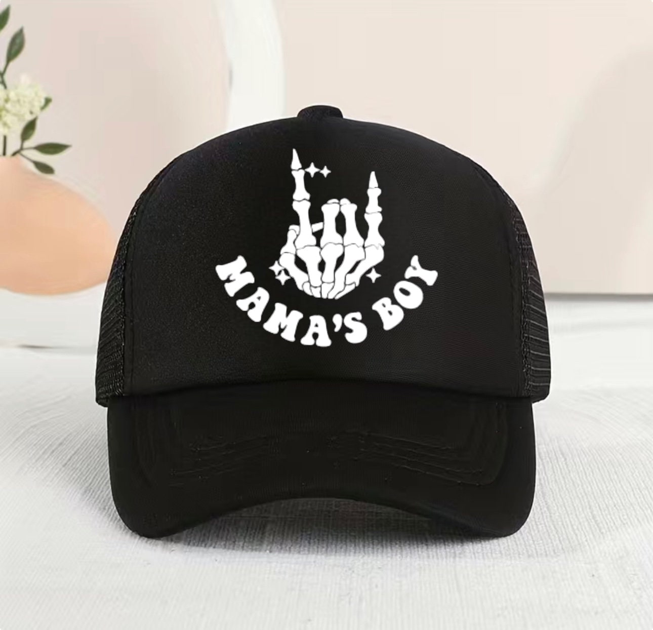 Baby & toddler Mamas Boy Trucker Baseball cap Hat Summer Spring Kids Cotton, Children Cap , Beach , Travel , Kids Hats , Caps , boys , retro