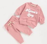 Mamas Boy French Terry toddler Baby Outfit set sweatshirt and pants / baby clothes / newborn / baby girl boy / baby shower / baby gift