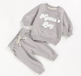 Mamas Boy French Terry toddler Baby Outfit set sweatshirt and pants / baby clothes / newborn / baby girl boy / baby shower / baby gift