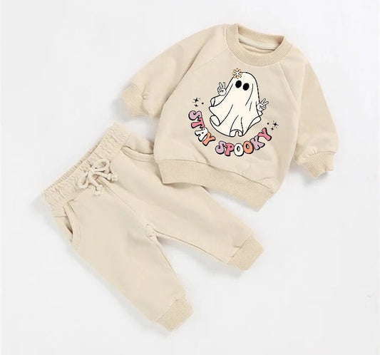 Halloween French Terry toddler Baby Outfit set sweatshirt and pants / baby clothes / newborn / baby girl boy / baby shower / baby gift