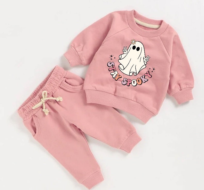 Halloween French Terry toddler Baby Outfit set sweatshirt and pants / baby clothes / newborn / baby girl boy / baby shower / baby gift