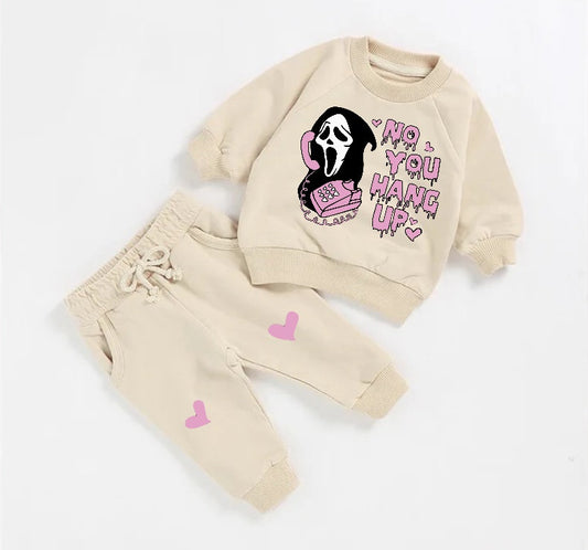 Halloween French Terry toddler Baby Outfit set sweatshirt and pants / baby clothes / newborn / baby girl boy / baby shower / baby gift