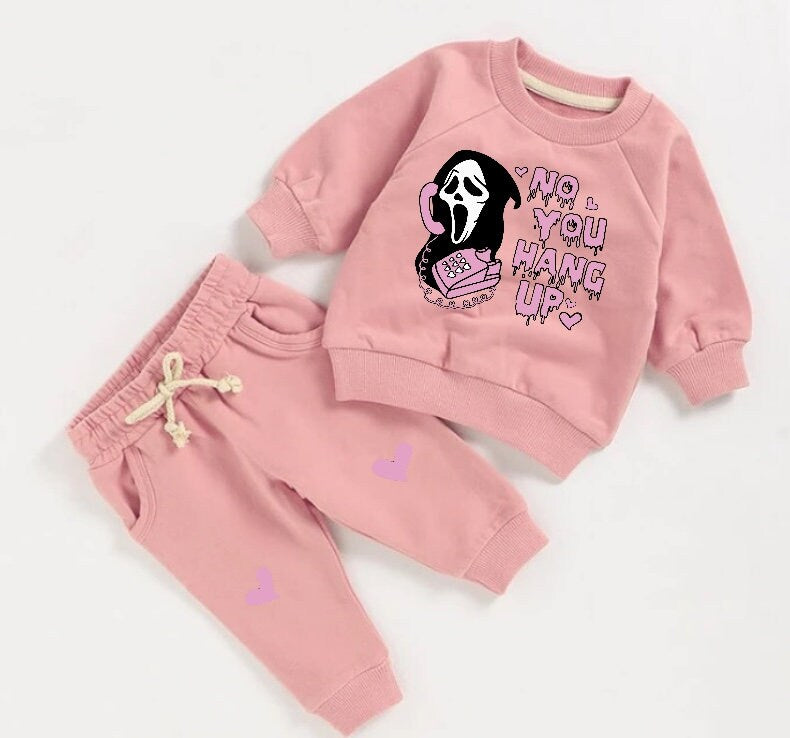 Halloween French Terry toddler Baby Outfit set sweatshirt and pants / baby clothes / newborn / baby girl boy / baby shower / baby gift
