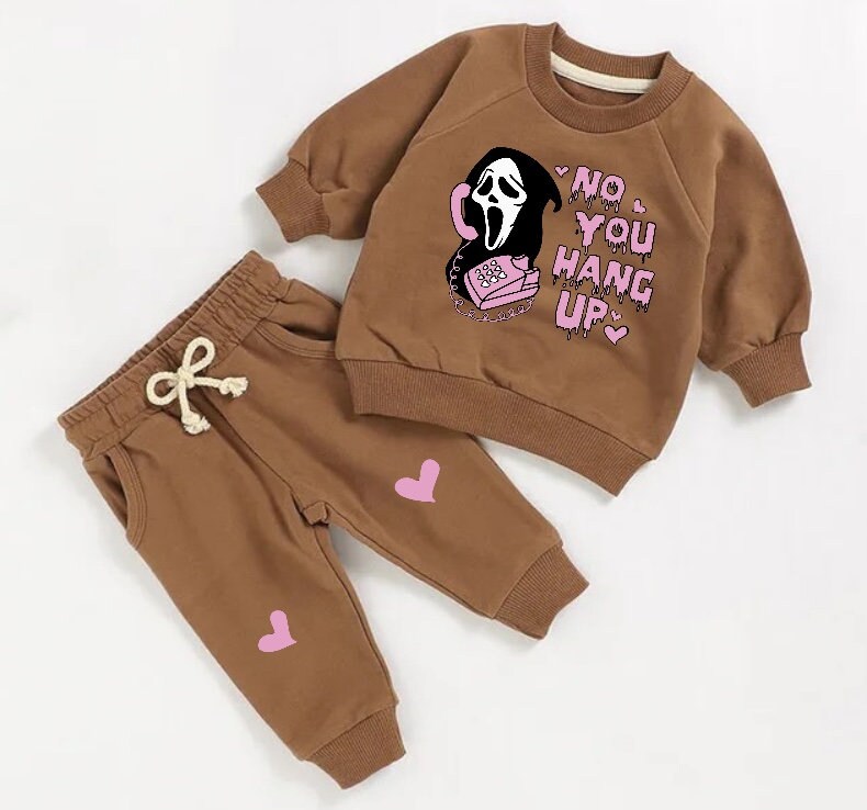 Halloween French Terry toddler Baby Outfit set sweatshirt and pants / baby clothes / newborn / baby girl boy / baby shower / baby gift