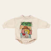 Cartoon disney Christmas Baby Oversized Sweatshirt Romper / bubble / onesie / baby clothes / baby girl / baby boy / outfit / gift