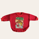 Cartoon disney Christmas Baby Oversized Sweatshirt Romper / bubble / onesie / baby clothes / baby girl / baby boy / outfit / gift