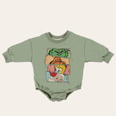 Cartoon disney Christmas Baby Oversized Sweatshirt Romper / bubble / onesie / baby clothes / baby girl / baby boy / outfit / gift