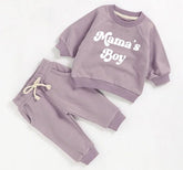 Mamas Boy French Terry toddler Baby Outfit set sweatshirt and pants / baby clothes / newborn / baby girl boy / baby shower / baby gift