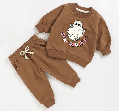 Halloween French Terry toddler Baby Outfit set sweatshirt and pants / baby clothes / newborn / baby girl boy / baby shower / baby gift