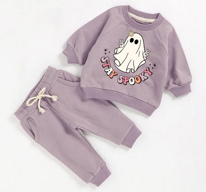 Halloween French Terry toddler Baby Outfit set sweatshirt and pants / baby clothes / newborn / baby girl boy / baby shower / baby gift