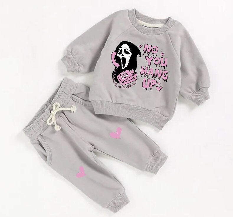 Halloween French Terry toddler Baby Outfit set sweatshirt and pants / baby clothes / newborn / baby girl boy / baby shower / baby gift