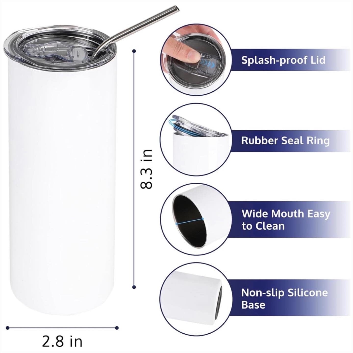 20oz steel skinny custom grandpa photo Tumbler coffee cup straw lid, insulated , coffee mug , travel cup drink , gift for him Father’s Day