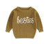 Knit Embroidered bestie baby girl sweater / baby boy / baby clothes / newborn / welcome home / baby gift / baby shower / fall sweat