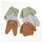 llama floral French Terry Baby Outfit set sweatshirt and pants