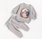 Fairytale floral French Terry Baby Outfit set sweatshirt and pants / baby clothes / soft / baby girl boy / baby shower / baby gift / sweater