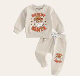 Western CHRISTMAS Baby Outfit set sweatshirt and pants / baby clothes / soft / santa / baby girl boy / baby shower / baby gift \ fall / crew