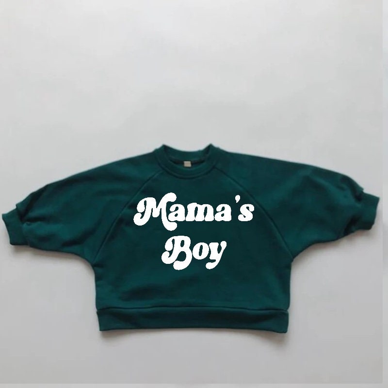 Toddler Baby boy Oversized Cotton Sweatshirts mamas boy kids clothes crewneck sweatshirt sweater toddler baby sweatshirt gift birthday
