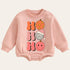 Soft Retro groovy Christmas Baby Oversized Sweatshirt Romper / bubble / onesie / baby clothes / baby girl / baby boy / outfit / gift