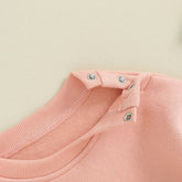 Soft warm fleece Baby girl sissy Oversized Sweatshirt Romper / bubble / onesie / baby clothes / baby girl sister / baby sis / outfit / gift