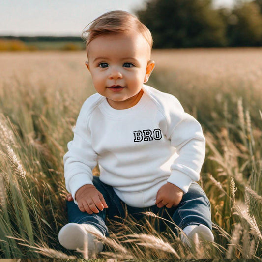 Bro Baby Boy Sweatshirt / baby sweatshirt / brother baby clothes baby shirt toddler big bro crewneck sweatshirt boy clothes sweater siblings