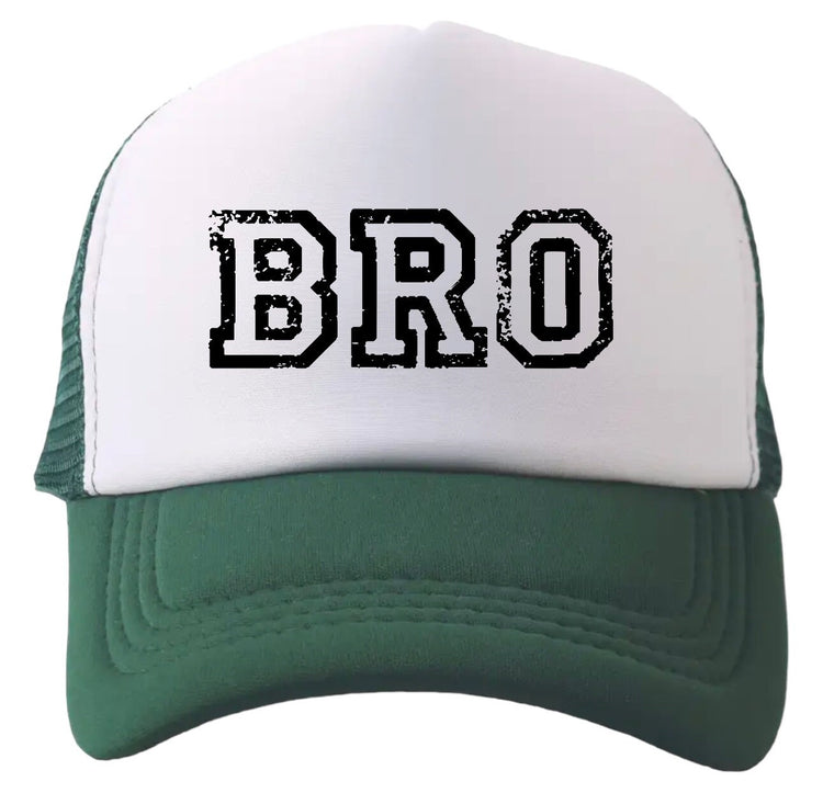 bro baseball trucker cap hats / baby clothes / summer / baby hat kids toddler brother matching outfits big brother