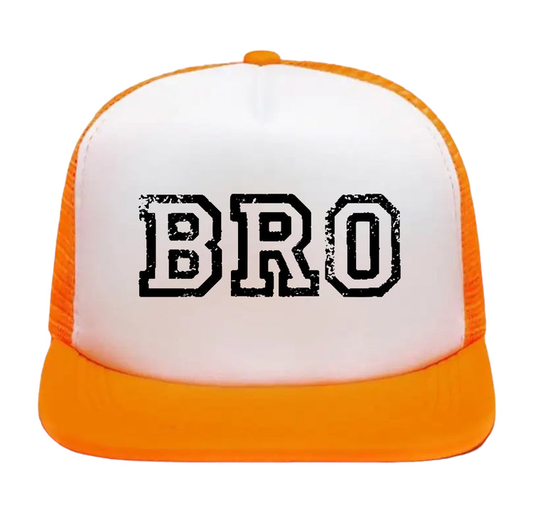 bro baseball trucker cap hats / baby clothes / summer / baby hat kids toddler brother matching outfits big brother