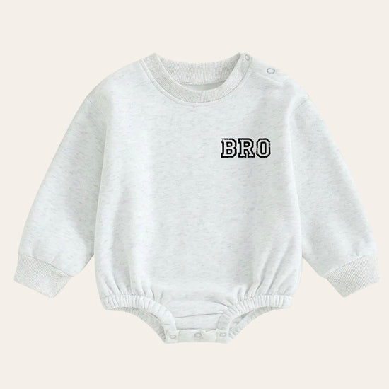 Bro warm fleece Baby Oversized Sweatshirt Romper / bubble / onesie / baby clothes / baby girl / baby boy / outfit / gift