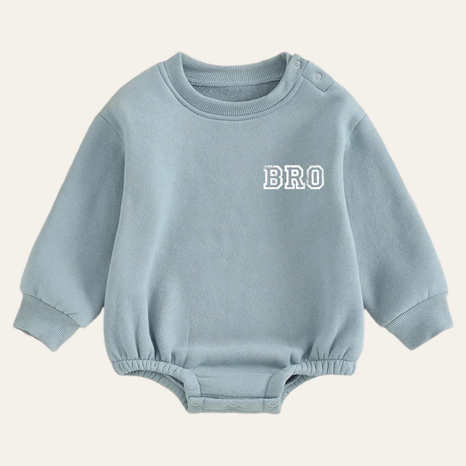 Bro warm fleece Baby Oversized Sweatshirt Romper / bubble / onesie / baby clothes / baby girl / baby boy / outfit / gift