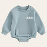 Bro warm fleece Baby Oversized Sweatshirt Romper / bubble / onesie / baby clothes / baby girl / baby boy / outfit / gift