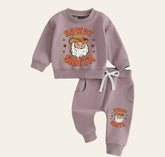 Western CHRISTMAS Baby Outfit set sweatshirt and pants / baby clothes / soft / santa / baby girl boy / baby shower / baby gift \ fall / crew