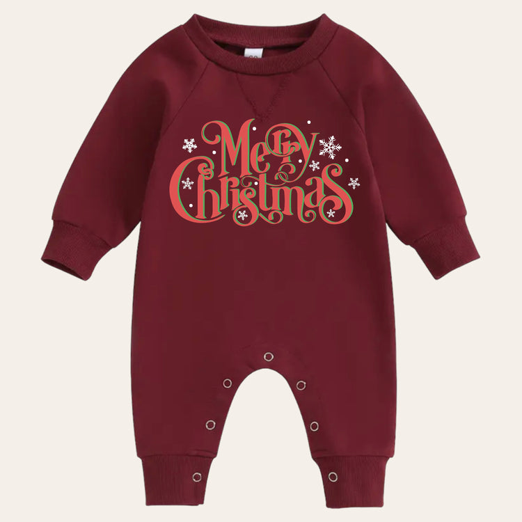 Funny Baby Merry Christmas Sweatshirt Romper bodysuit baby clothes baby sweatshirt baby onesie baby boy girl romper Christmas newborn joke