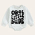 cool dude warm fleece Baby boy Oversized Sweatshirt Romper / bubble / onesie / baby clothes / baby girl / baby boy / outfit / gift