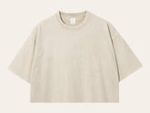 Stone Washed 100% Cotton Oversized Cropped T-Shirts | cool shirt | beach tee | women top | gift for her | vintage | blank | crop tshirt |