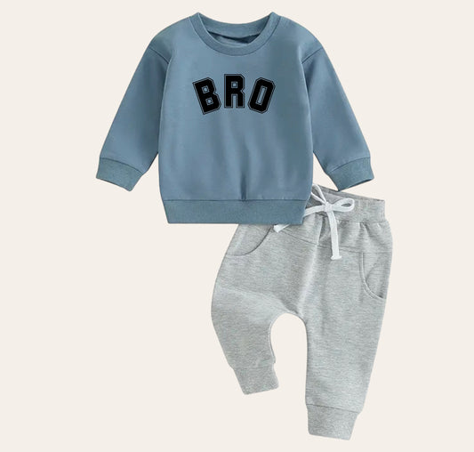 Bro Baby Boy Autumn Clothes Set | Newborn | Long Sleeve Top + Pants | sweatshirt newborn Clothes | Baby Gift | Baby Boy brother outfit