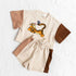 100% cotton color block Baby toddler pooh Clothing set , outfit , shirt , shorts , baby girl , baby clothes, baby shower, gift, baby boy