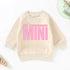 pink checkered mini Baby girl Sweatshirt soft Terry newborn sweater / infant / baby clothes / / boy / outfit / baby gift / newborn crewneck