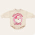 good vibes retro Christmas Baby Oversized Sweatshirt Romper