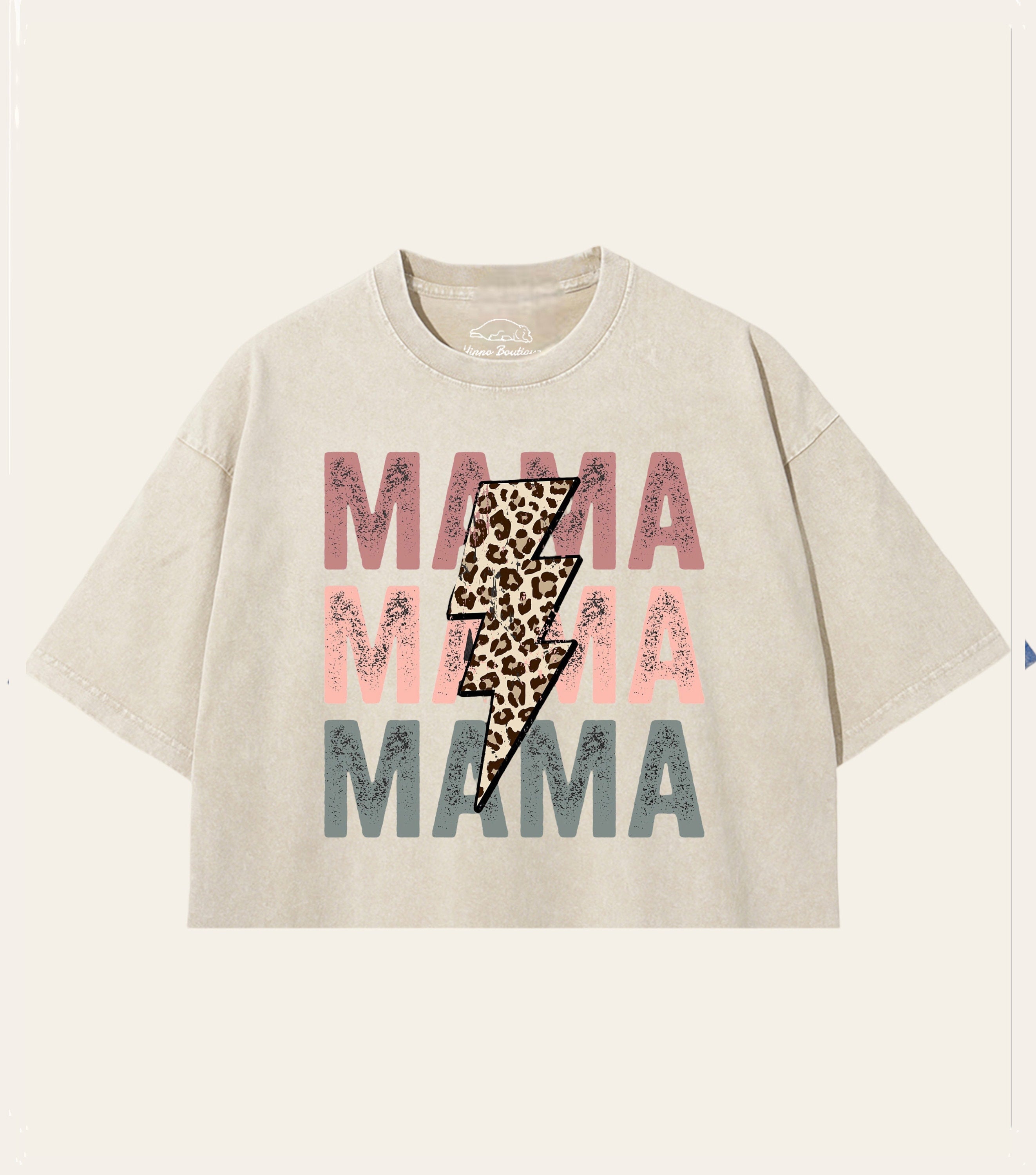 Retro Mama tshirt Washed Oversized Crop T-Shirts girl mother shirt cute mom  shirt women top gift for her vintage mothers day gift motherhood
