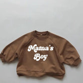 Toddler Baby boy Oversized Cotton Sweatshirts mamas boy kids clothes crewneck sweatshirt sweater toddler baby sweatshirt gift birthday